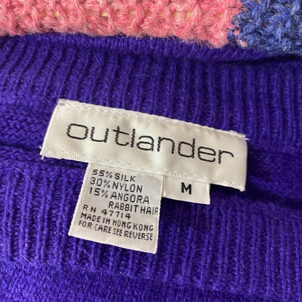 NWOT 2 pc. Silk and Angora Rabbit Very Embellished Outlander Sweater and Skirt - Picture 6 of 8